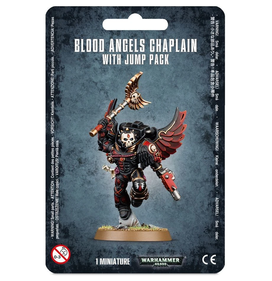 Games Workshop 41-17 - Warhammer 40,000 - Blood Angels: Chaplain With Jump Pack