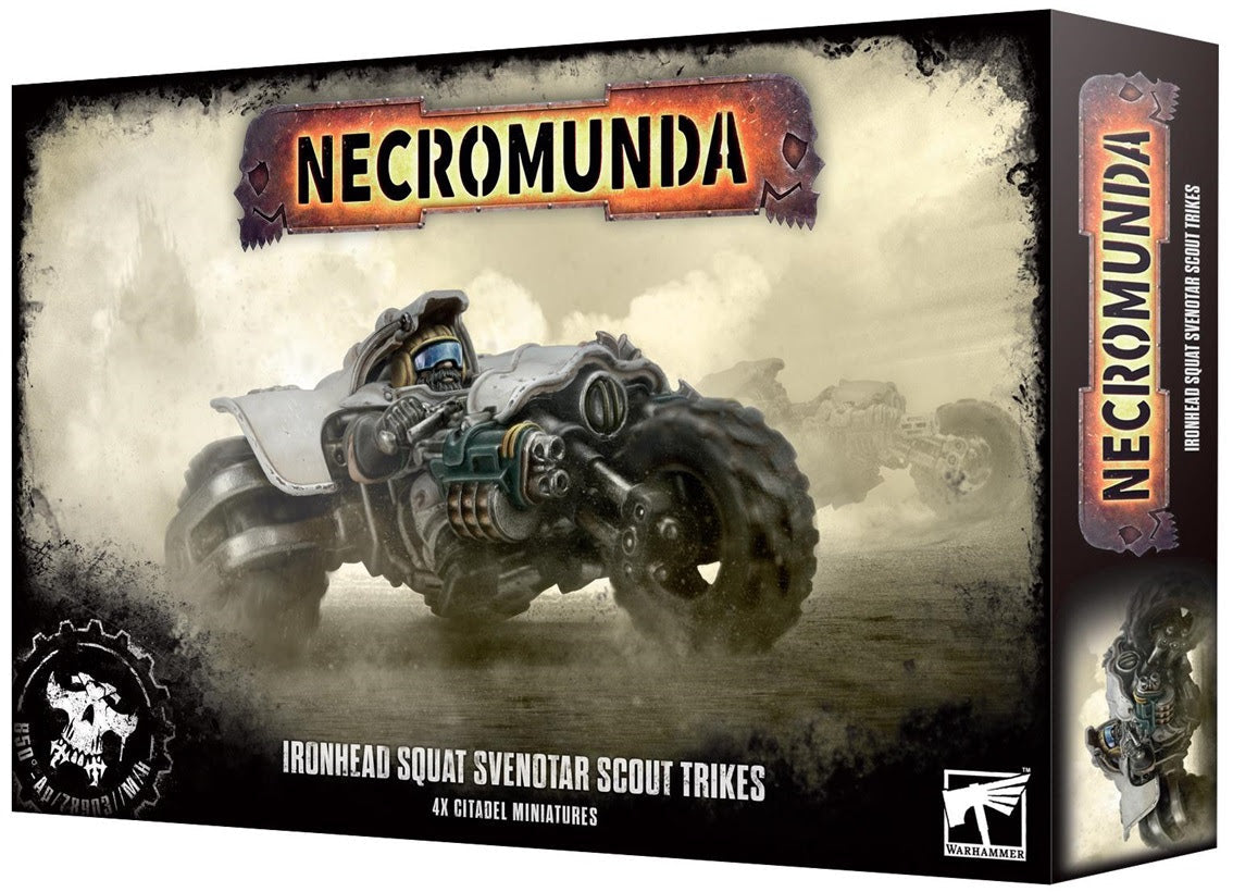 Games Workshop 301-54 - Necromunda - Ironhead Squat Prospectors: Svenotar Scout Trikes