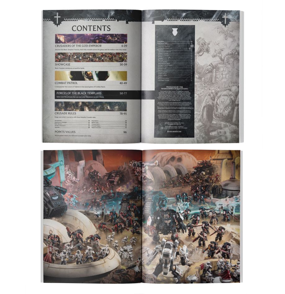 Games Workshop 55-01 - Warhammer 40,000 - Black Templars: Codex Supplement (2025)