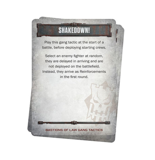 Games Workshop 301-49 - Necromunda - Palanite Enforcers: Bastions of Law Tactics Cards