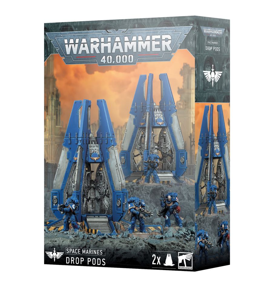 Games Workshop 48-101 - Warhammer 40,000 - Space Marines: Drop Pods