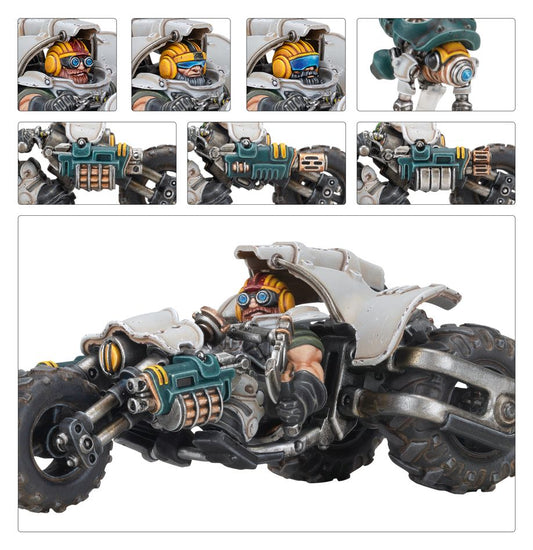 Games Workshop 301-54 - Necromunda - Ironhead Squat Prospectors: Svenotar Scout Trikes