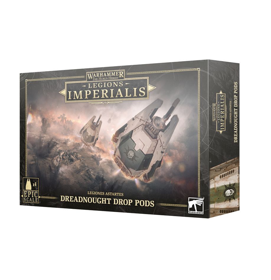 Games Workshop 03-09 - Legions Imperialis - Legiones Astartes: Dreadnought Drop Pods