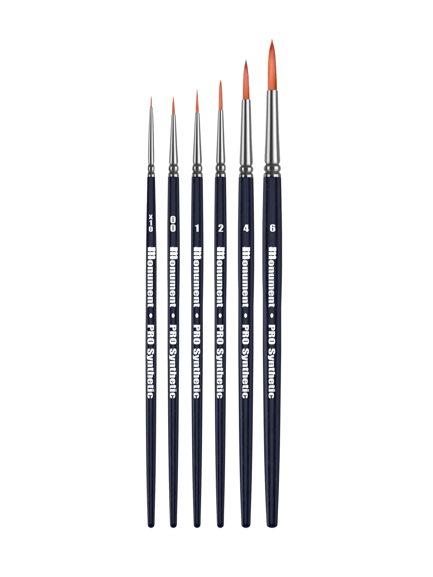 Monument Hobbies PRO-SYN-SET - Pro Synthetic 6 Brush Set