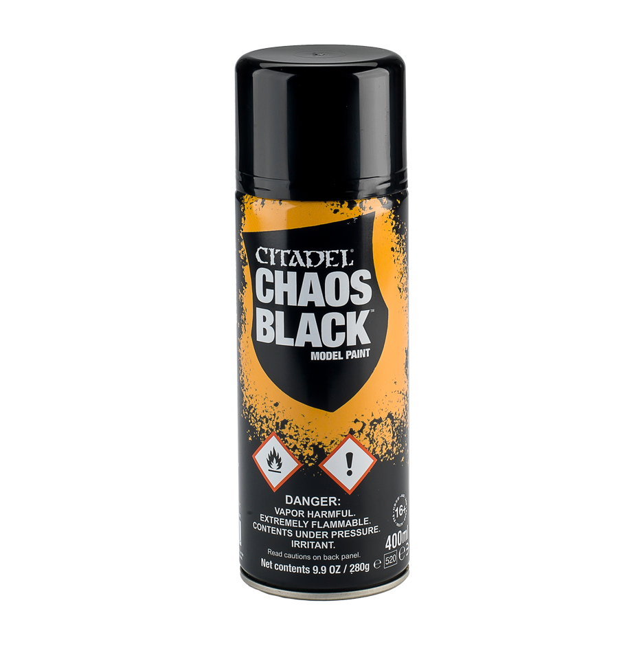 Games Workshop 62-02 - Spray: Chaos Black (400 ml)