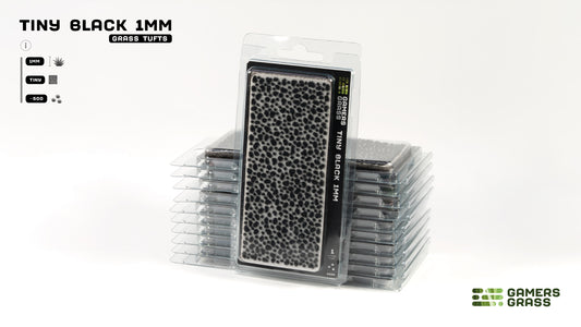 Gamers Grass GGTT-BL - Tiny Tufts - Black 1mm