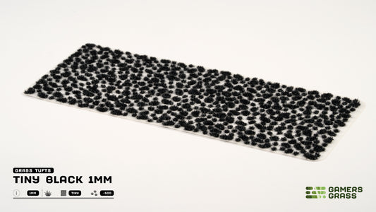Gamers Grass GGTT-BL - Tiny Tufts - Black 1mm