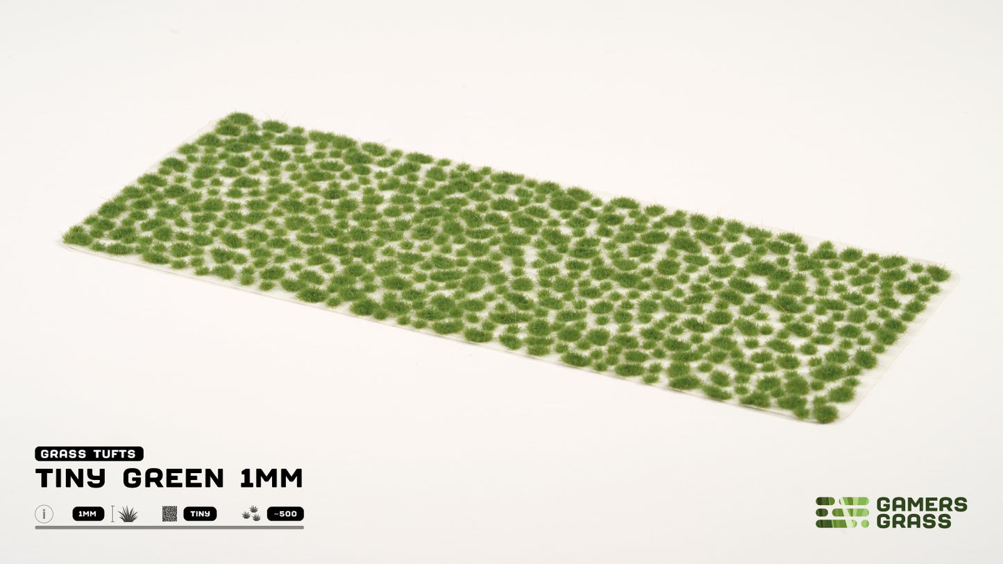 Gamers Grass GGTT-GR - Tiny Tufts - Green 1mm
