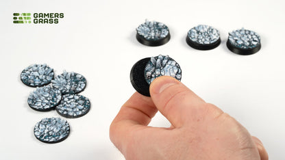 Gamers Grass GGT-FLR28 - Battle Ready Toppers - Frost Lake - Round 28mm (x10)