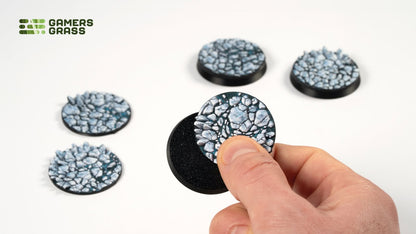 Gamers Grass GGT-FLR40 - Battle Ready Toppers - Frost Lake - Round 40mm (x5)