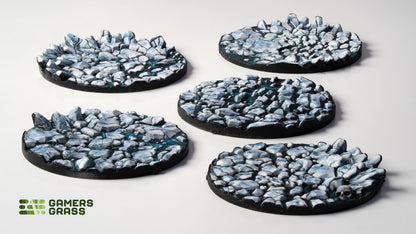 Gamers Grass GGT-FLR40 - Battle Ready Toppers - Frost Lake - Round 40mm (x5)