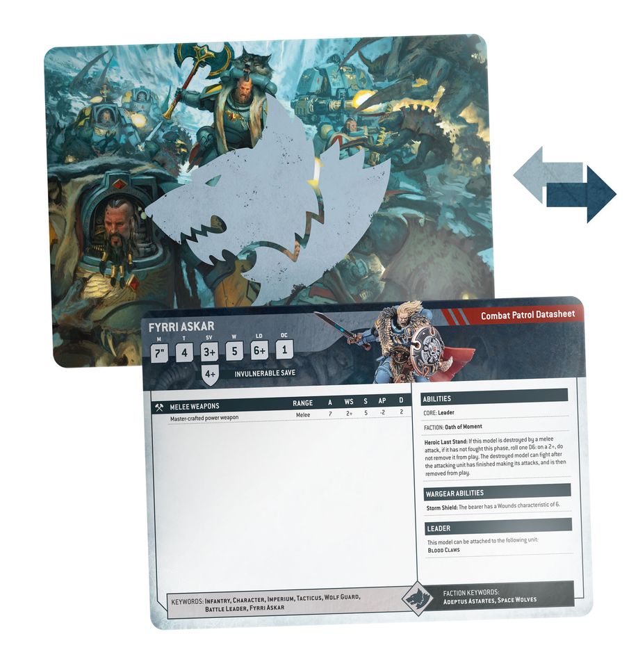 Games Workshop 53-02 - Warhammer 40,000 - Space Wolves: Datasheet Cards