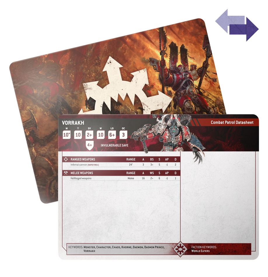 Games Workshop 67-06 - Warhammer 40,000 - World Eaters: Datasheet Cards