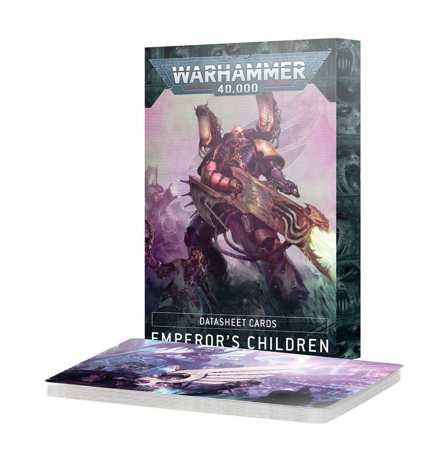 Games Workshop 37-03 - Warhammer 40,000 - Emperor's Children: Datasheet Cards