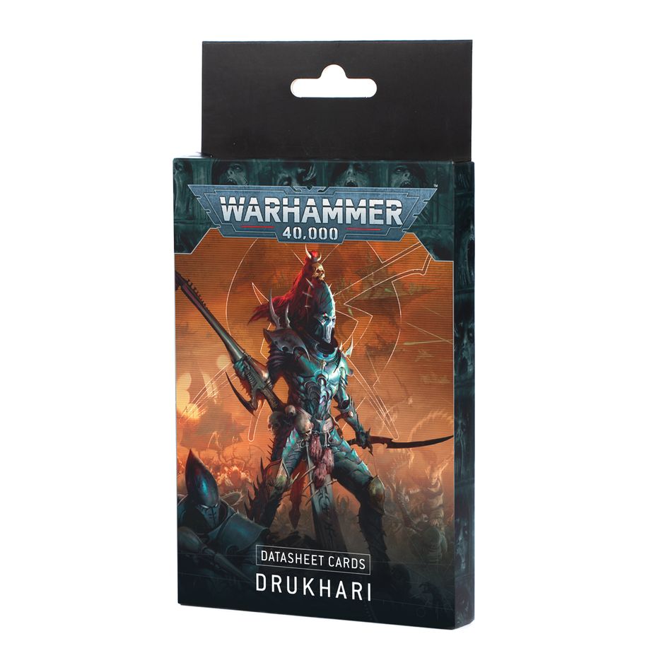 Games Workshop 45-02 - Warhammer 40,000 - Drukhari: Datasheet Cards (2025)