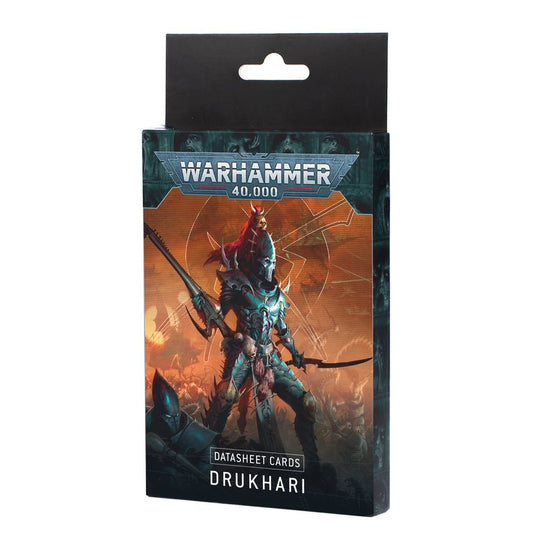 Games Workshop 45-02 - Warhammer 40,000 - Drukhari: Datasheet Cards (2025)