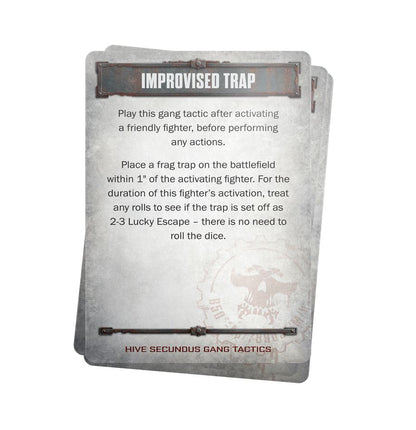 Games Workshop 301-45 - Necromunda - Hive Secundus Tactics Cards