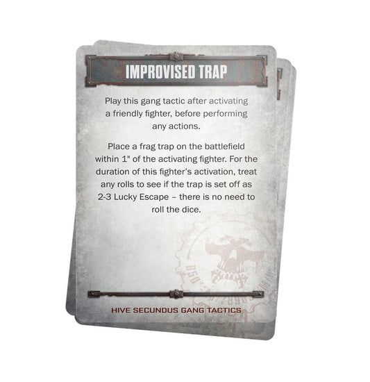 Games Workshop 301-45 - Necromunda - Hive Secundus Tactics Cards