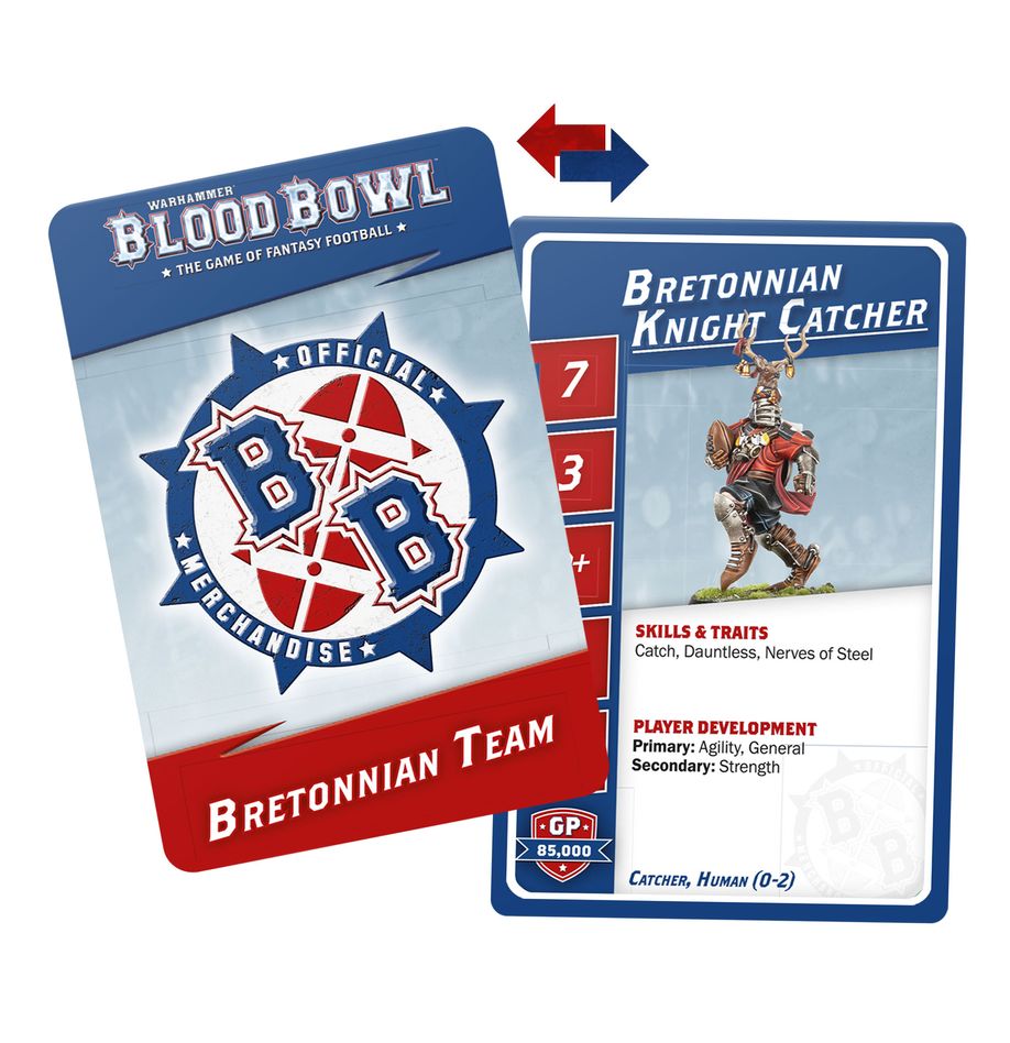 Games Workshop 202-55 - Blood Bowl - Bretonnian Team: Card Pack