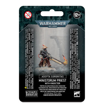 Games Workshop 52-51 - Warhammer 40,000 - Adepta Sororitas: Ministorum Priest with Vindictor