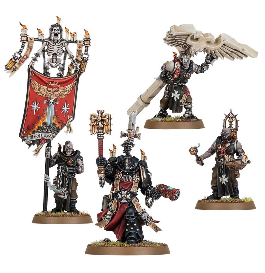 Games Workshop 55-44 - Warhammer 40,000 - Black Templars: Grimaldus & Retinue