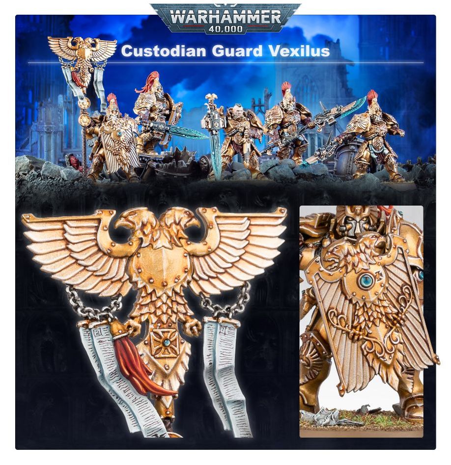 Games Workshop 01-07 - Warhammer 40,000 - Adeptus Custodes: Custodian Guard Squad