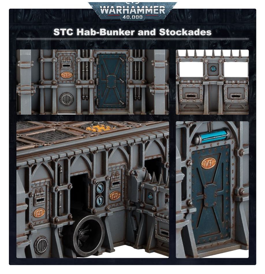 Games Workshop 64-55 - Warhammer 40,000 - Battlezone Fronteris: STC Hab-Bunker & Stockades