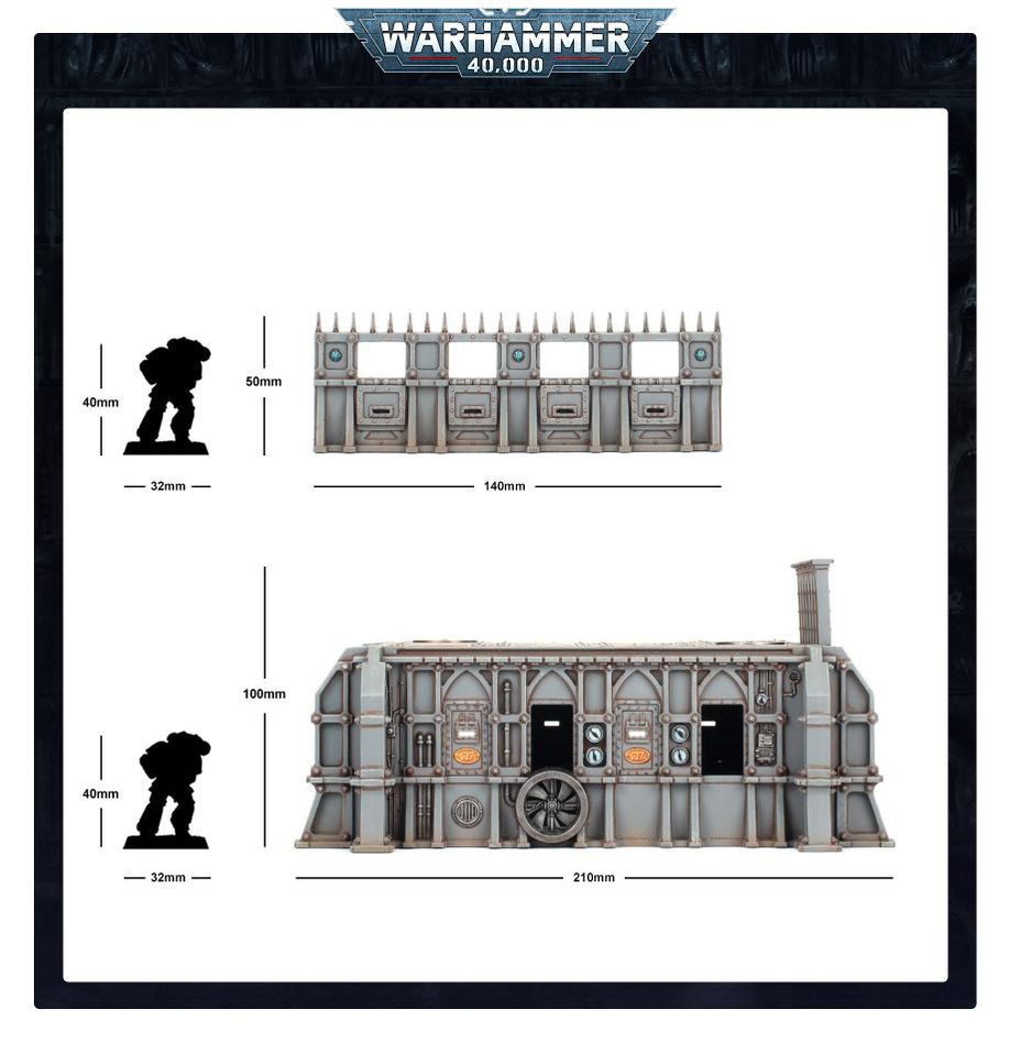 Games Workshop 64-55 - Warhammer 40,000 - Battlezone Fronteris: STC Hab-Bunker & Stockades