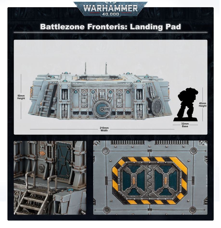 Games Workshop 64-57 - Warhammer 40,000 - Battlezone Fronteris: Landing Pad