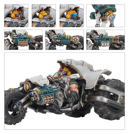 Games Workshop 301-54 - Necromunda - Ironhead Squat Prospectors: Svenotar Scout Trikes