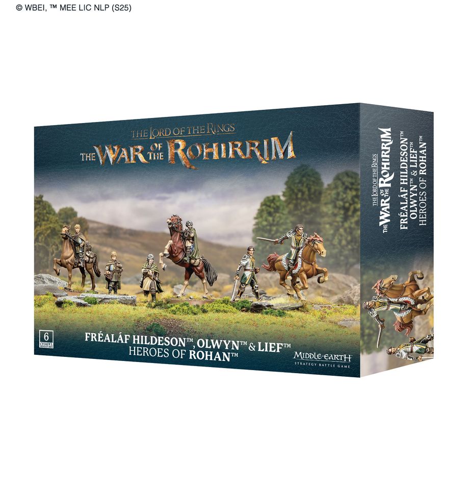 Games Workshop 30-99 - Middle-Earth Strategy Battle Game - Fréaleáf Hildeson, Olwyn, & Lief, Hereos of Rohan