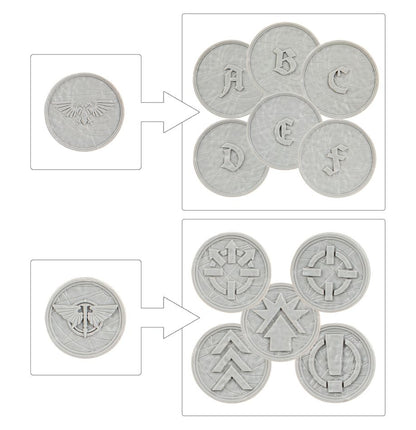 Games Workshop 03-85 - Legions Imperialis - Order Tokens and Objectives Markers