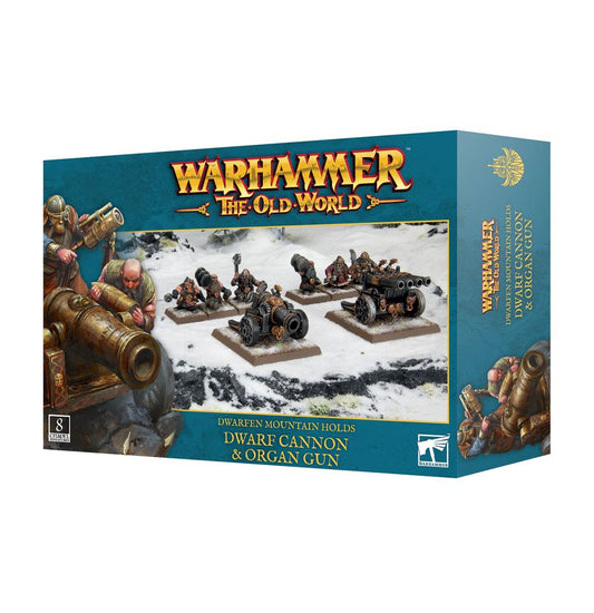 Games Workshop 10-14 - Warhammer: The Old World - Dwarfen Mountain Holds: Dwarf Cannon and Organ Gun