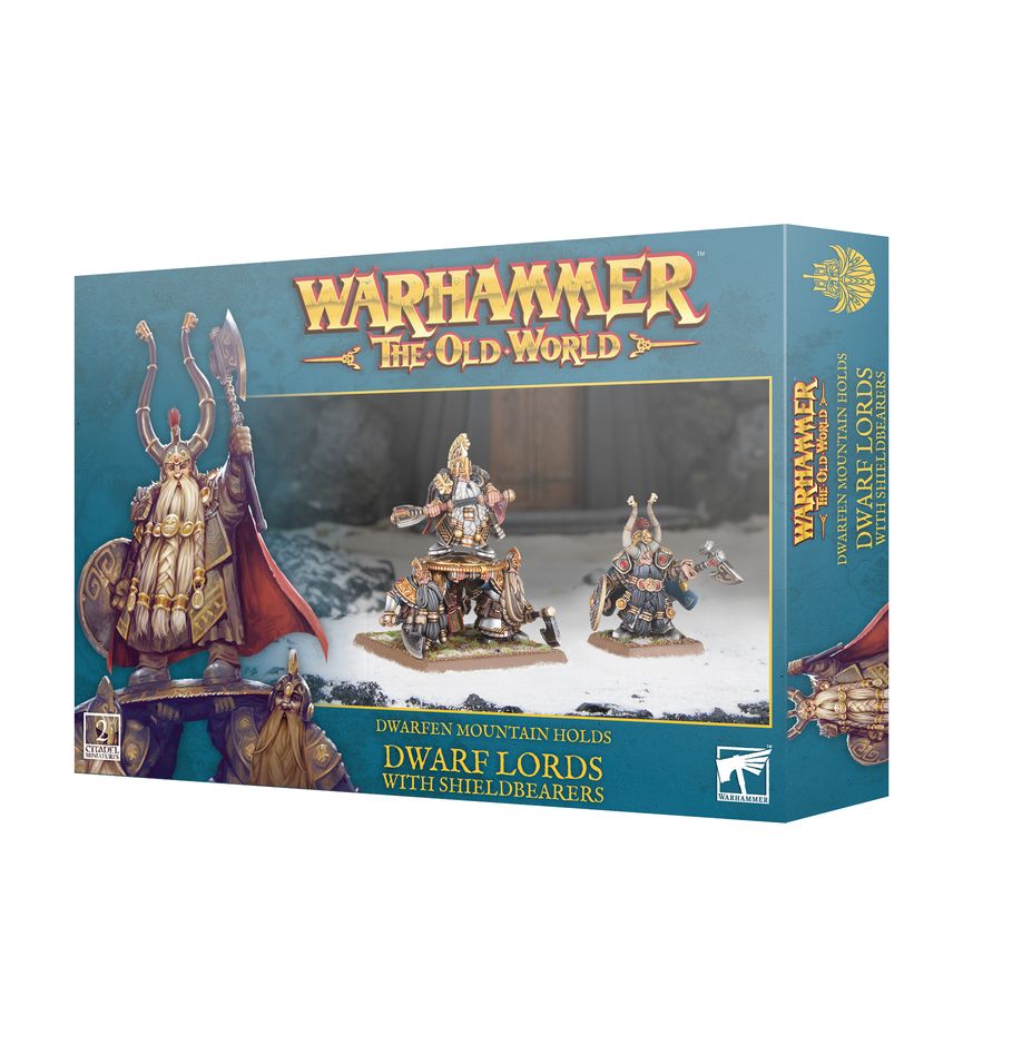 Games Workshop 10-11 - Warhammer: The Old World - Dwarfen Mountain Holds: Dwarf Lords with Shieldbearers