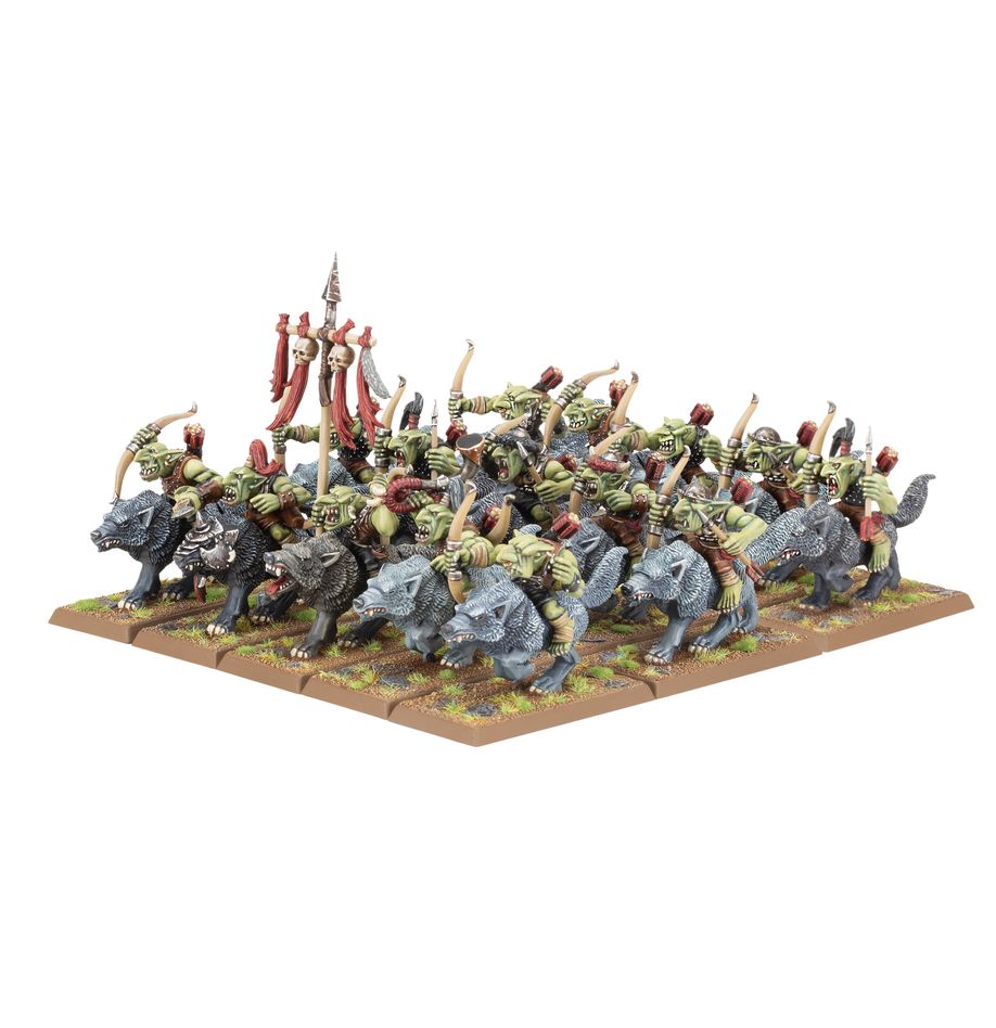Games Workshop 09-09 - Warhammer: The Old World - Orc & Goblin Tribes: Goblin Wolf Rider Mob
