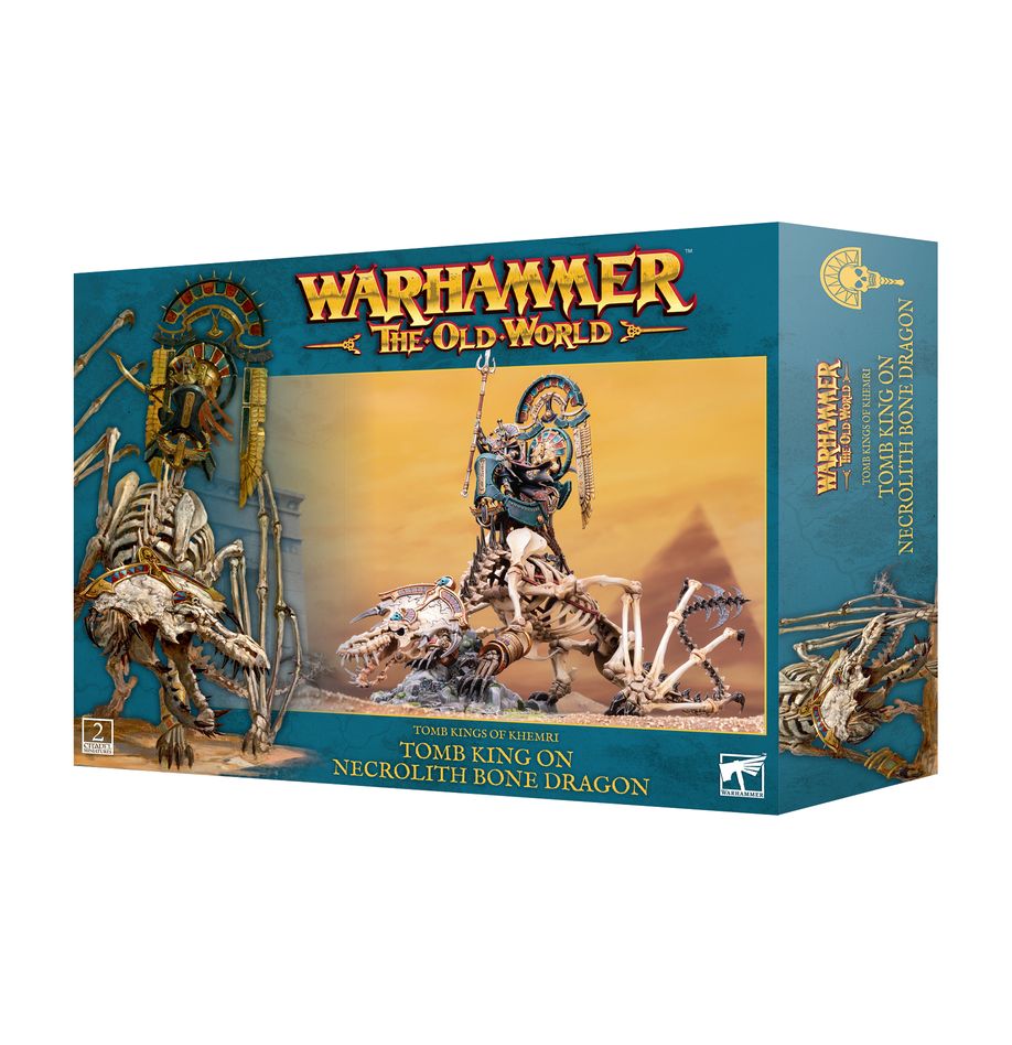 Games Workshop 07-08 - Warhammer: The Old World - Tomb Kings of Khemri: Tomb King On Necrolith Bone Dragon