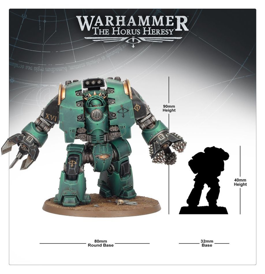 Games Workshop 31-29 - Horus Heresy - Legiones Astartes: Leviathan Dreadnought with Claw and Drill Weapons