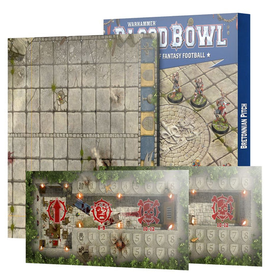 Games Workshop 202-61 - Blood Bowl - Bretonnian Team: Pitch & Dugouts