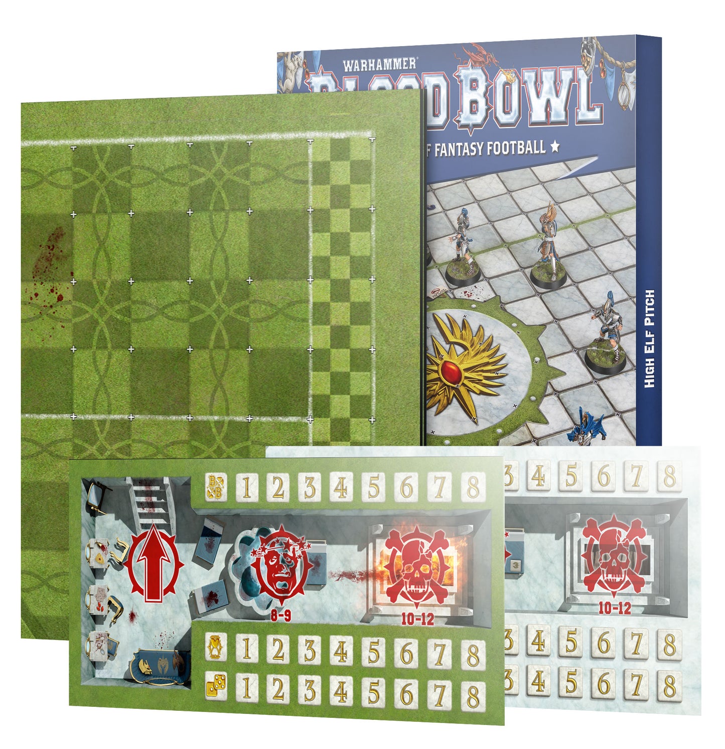 Games Workshop 202-65 - Blood Bowl - High Elf Team: Pitch & Dugouts