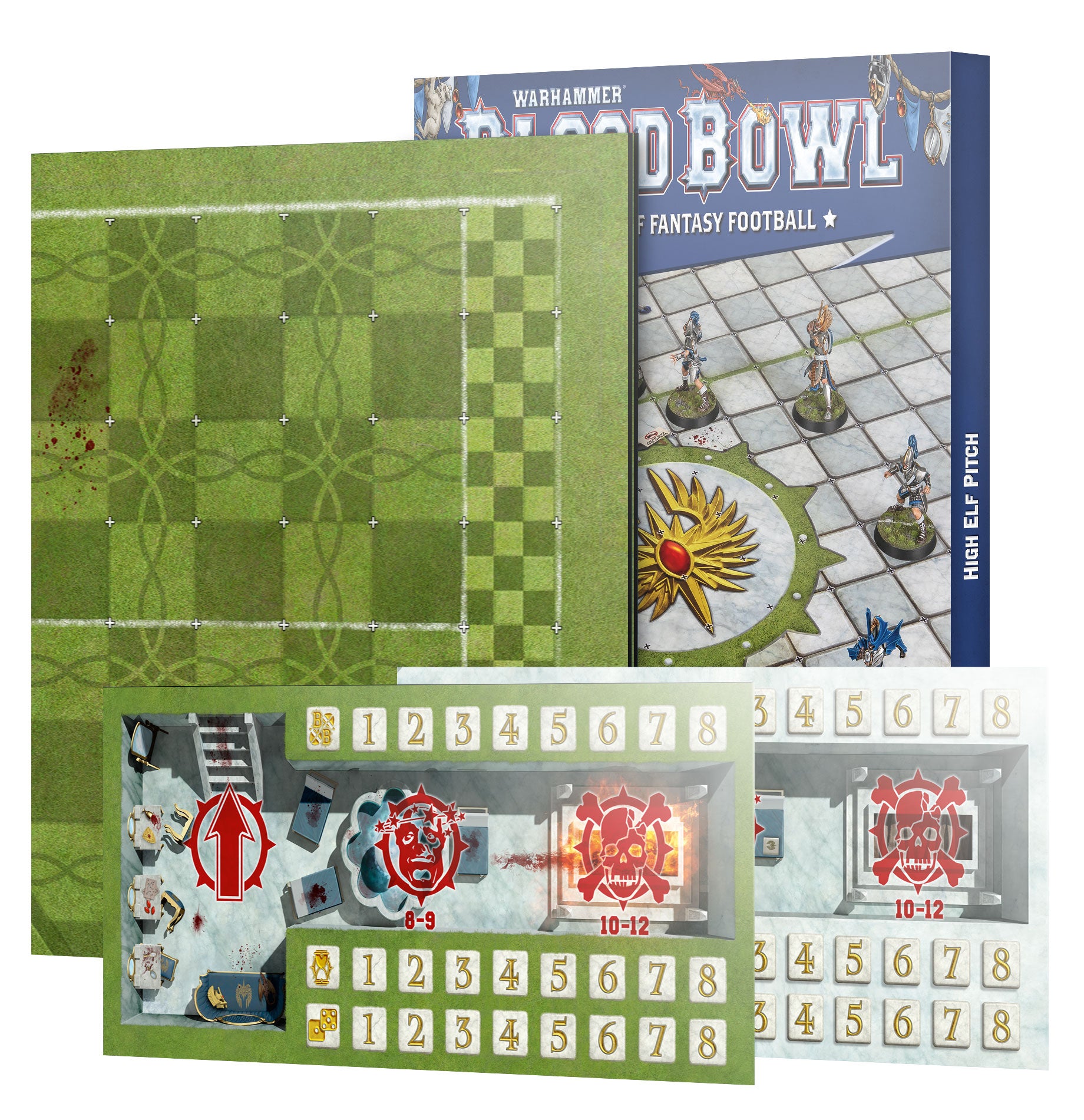 Games Workshop 202-65 - Blood Bowl - High Elf Team: Pitch & Dugouts
