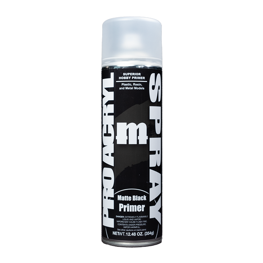 Monument Hobbies MPAR-P02 - Pro Acryl Spray Matte Black Primer (500ml)