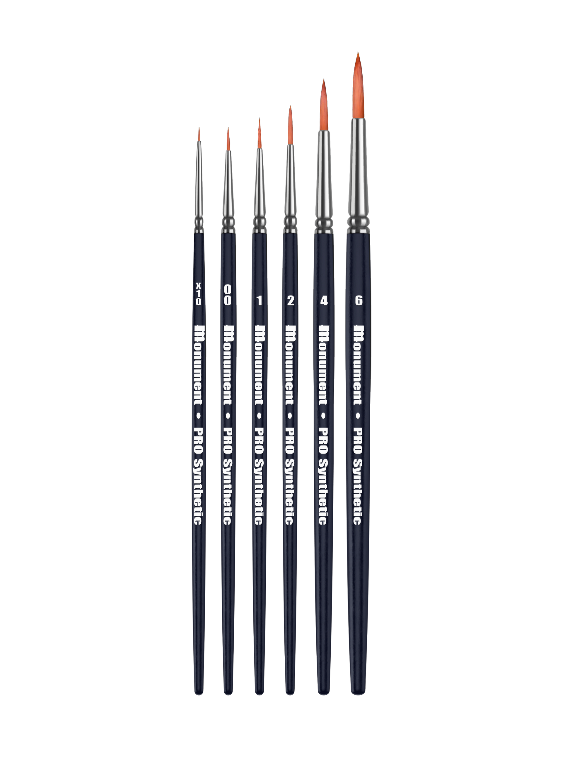 Monument Hobbies PRO-SYN-SET - Pro Synthetic 6 Brush Set