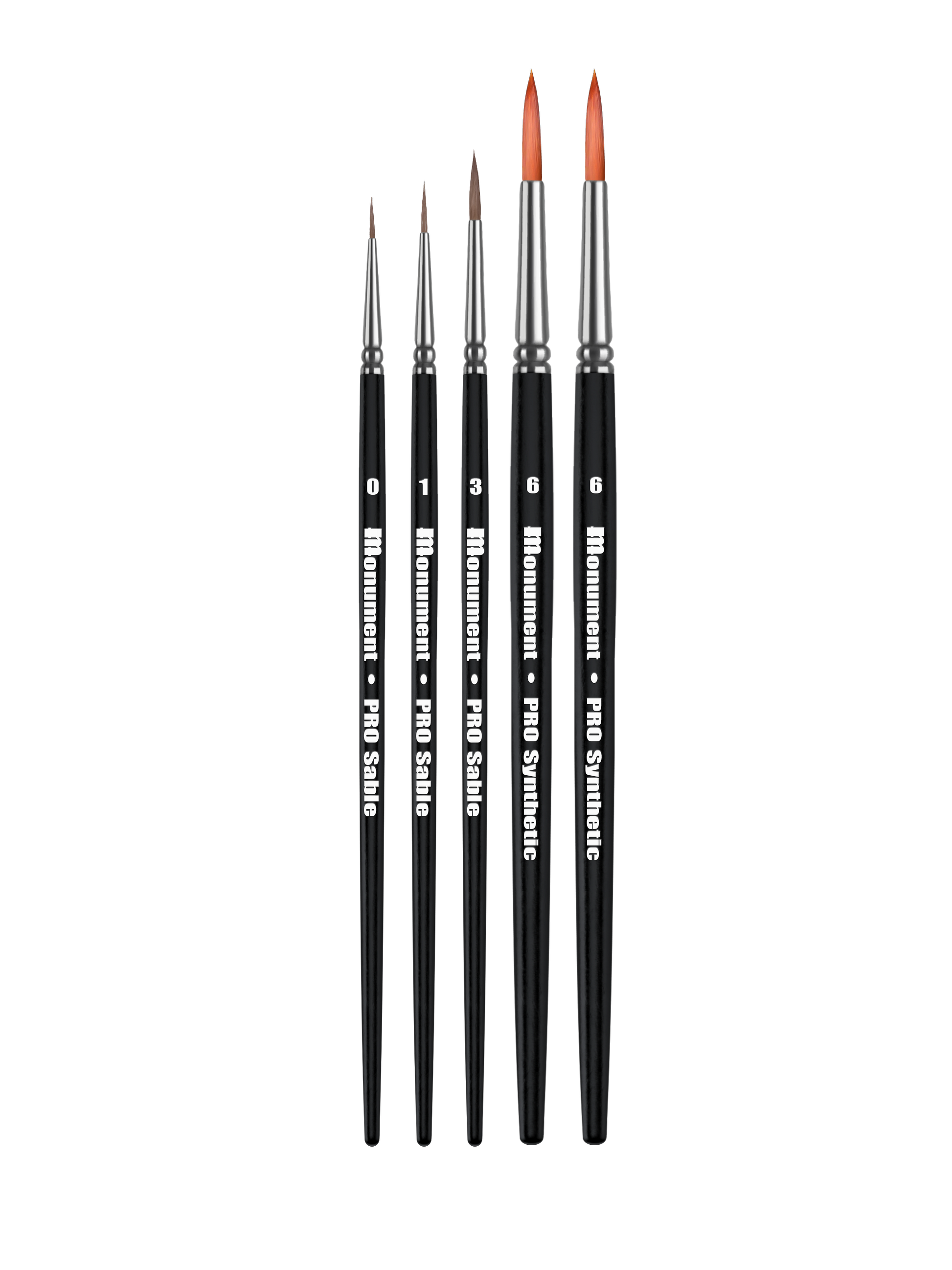 Monument Hobbies PRO-WPN-SET - Sam Lenz Weapon Rack 5 Brush Set