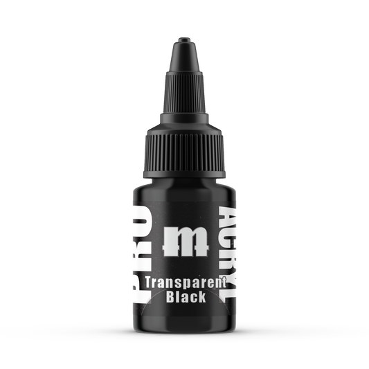 Monument Hobbies MPA-053 - Pro Acryl Transparent Black (22ml)