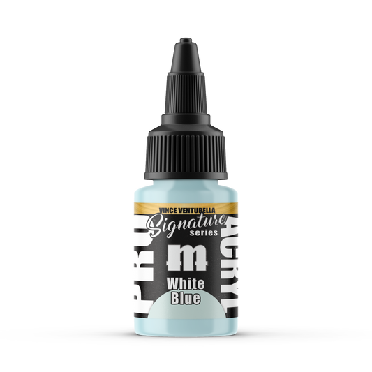 Monument Hobbies MPA-S04 - Pro Acryl Signature Series Vince Venturella White Blue (22ml)