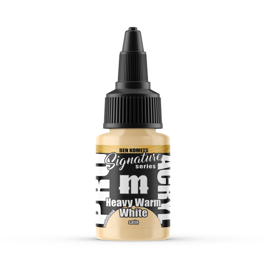 Monument Hobbies MPA-S18 - Pro Acryl Signature Series Ben Komets Heavy Warm White (22ml)