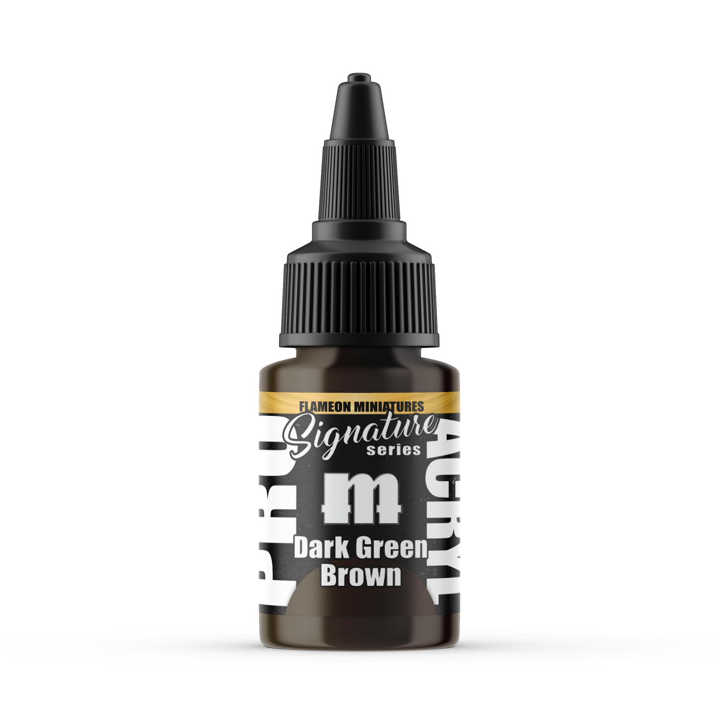 Monument Hobbies MPA-S25 - Pro Acryl Signature Series Flameon Dark Green Brown (22ml)