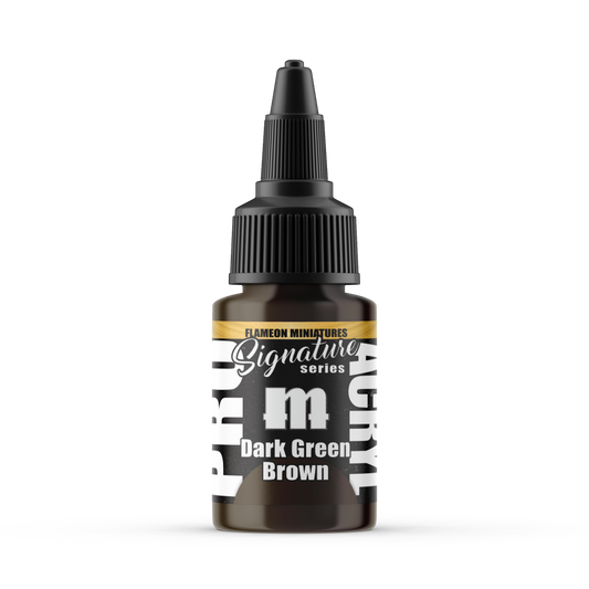 Monument Hobbies MPA-S25 - Pro Acryl Signature Series Flameon Dark Green Brown (22ml)