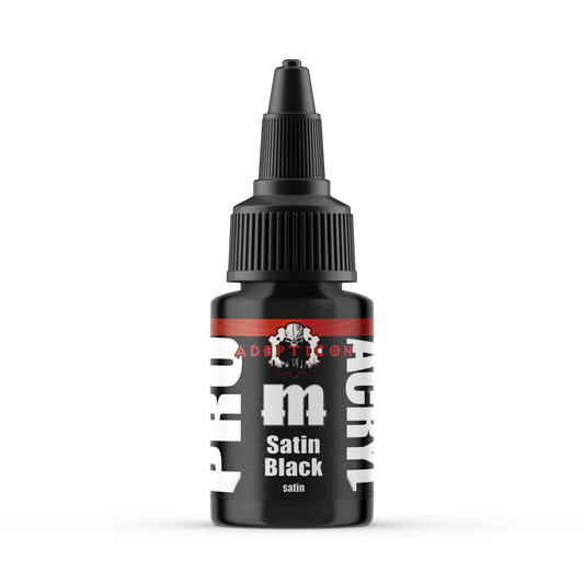 Monument Hobbies MPA-S39 - Pro Acryl Signature Series Adepticon Satin Black (22ml)