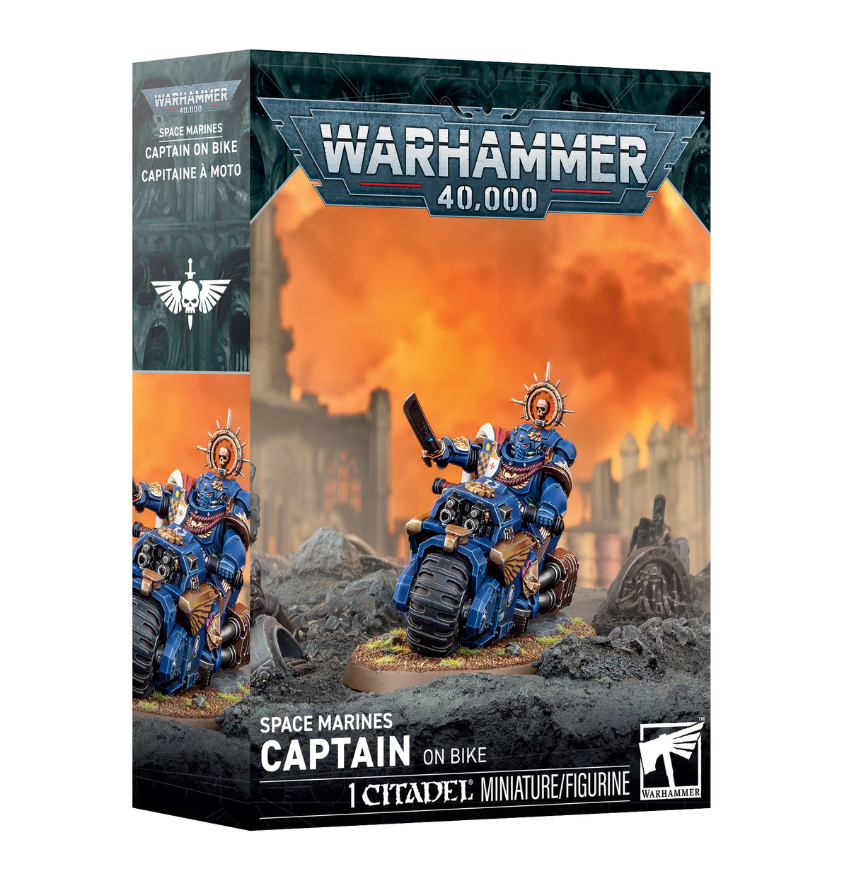 Games Workshop 48-113 - Warhammer 40,000 - Space Marines: Captain on Bike